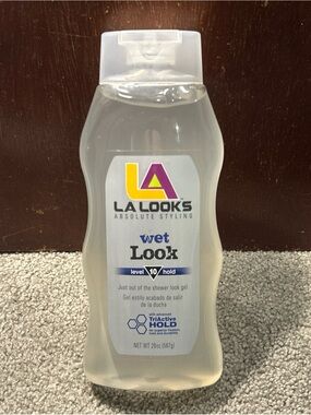 LA Looks WET LOOK Level 10 Hold Alcohol Free Hair Gel, 20oz